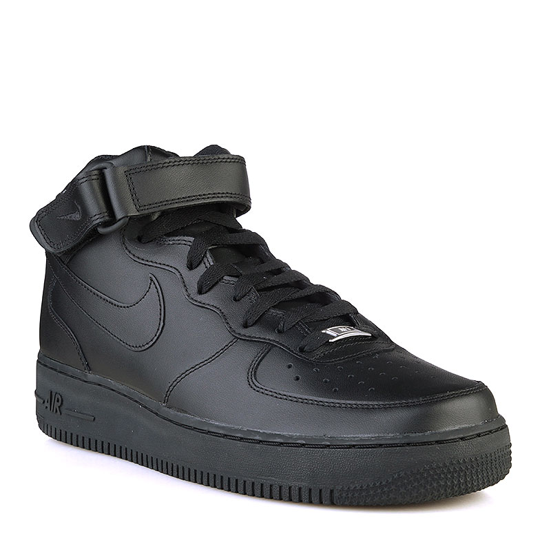мужские черные кроссовки Nike Air Force 1 Mid '07 315123-001 - цена, описание, фото 1